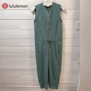 LULULEMON Green Sleeveless Jumpsuit – Size 6